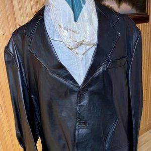 MISSANI MEN’S GENUINE LAMBSKIN LEATHER SPORT COAT. SIZE 2XL